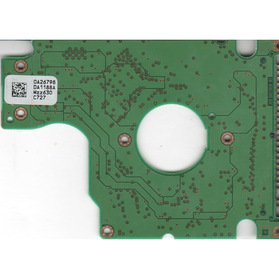 HTS541060G9AT00, 0A26798 DA1188A, PN 0A25373, Hitachi 60GB IDE 2.5 PCB