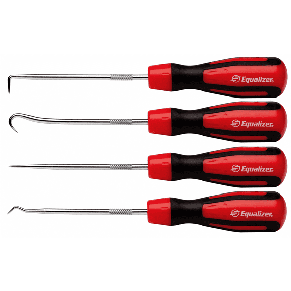 HTS923 Premium Hook & Pick Set Set of 4 High-Precision Tools for Efficient Retrieval, Manipulation, and Cleaning in Automotive, Industrial, and DIY Applications