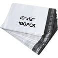 thumbnail image 1 of HTSQYL Poly Mailers 10x13 Inch 100 Pcs Tear-Resistant Shipping Bags For Clothing, Self-Seal Shipping Envelopes, Waterproof Packaging Bags for Small Business, Durable Mailers Poly Bags White, 1 of 7