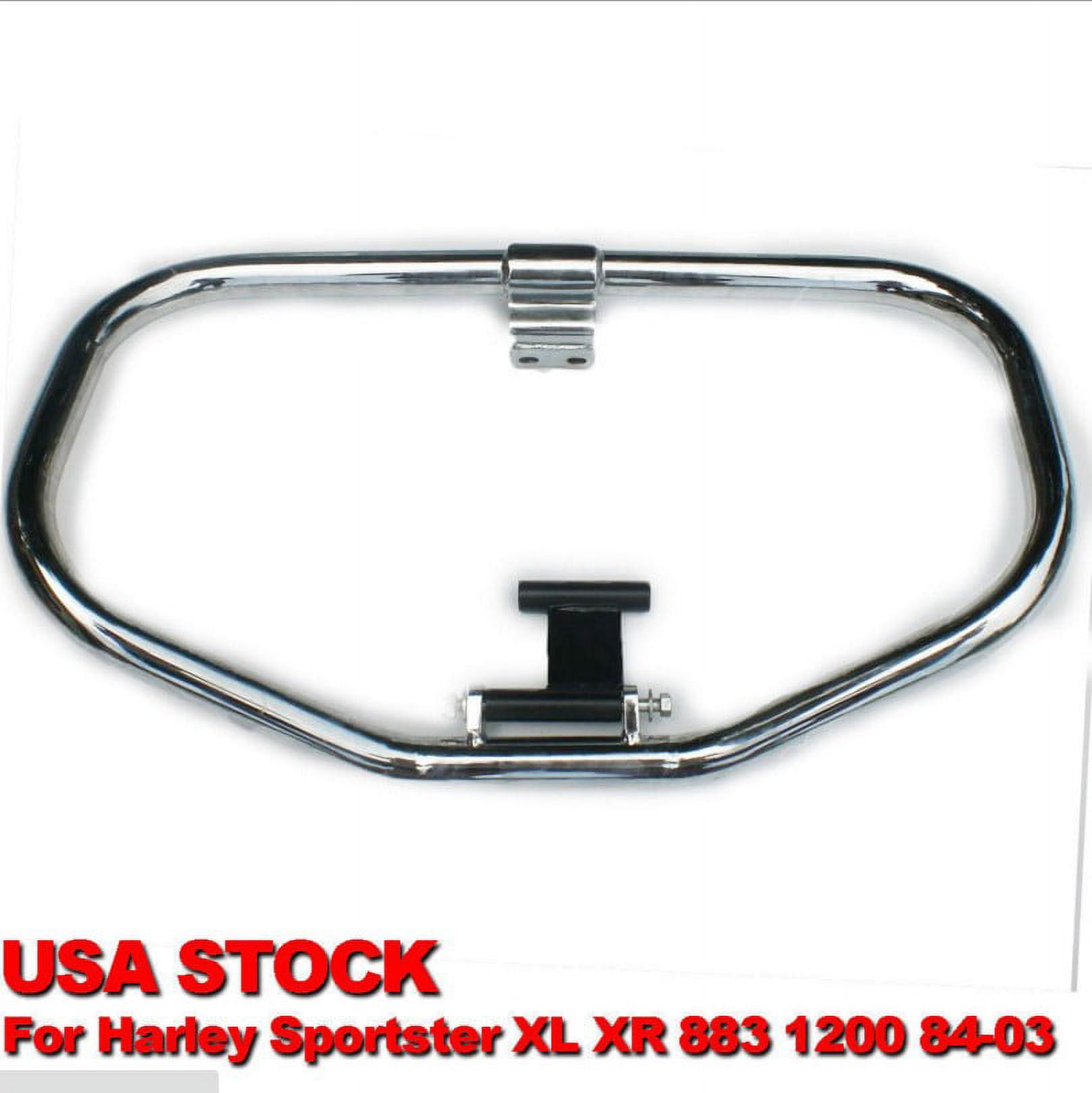 Black Engine Guard Crash Bar For Harley Sportster XL/XR 883 1200 (1984-2003) – 1.25” Steel, Gloss Black