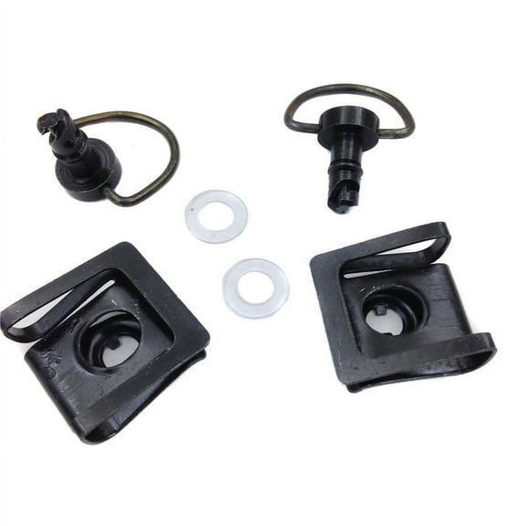 HTT-MOTOR 2 PCs Quick Release Dzus Style Motorcycle 1/4 Turn Fairing Fastener 19mm Pins Black