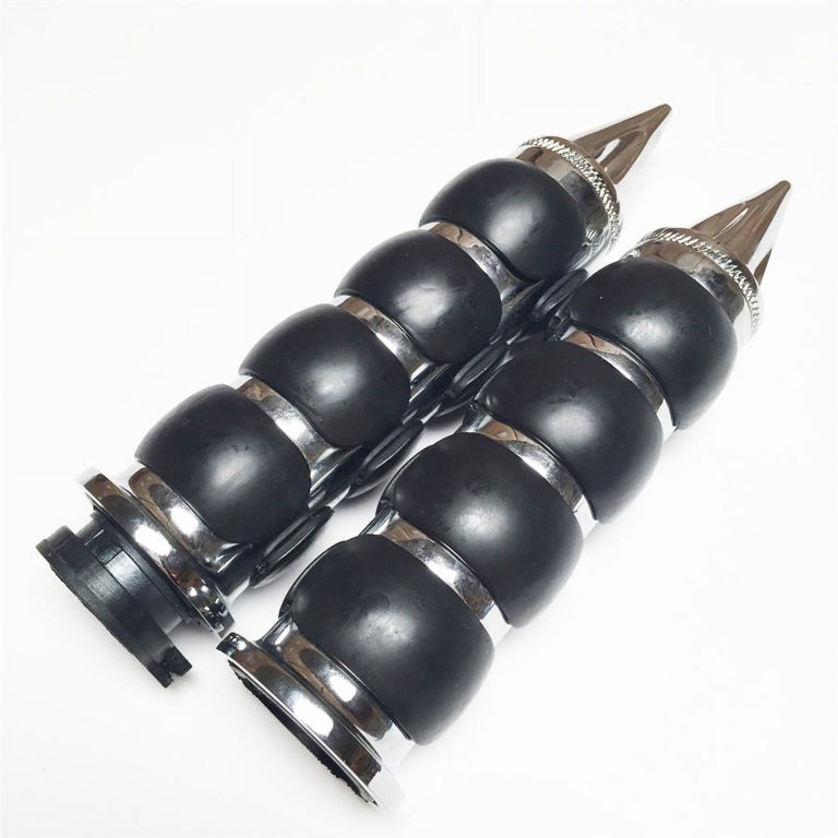 Manopole Manubrio Moto 7/8 Pollice Gomma Nero Per Yamaha R6 Suzuki GSXR600 - KEEPDSGN