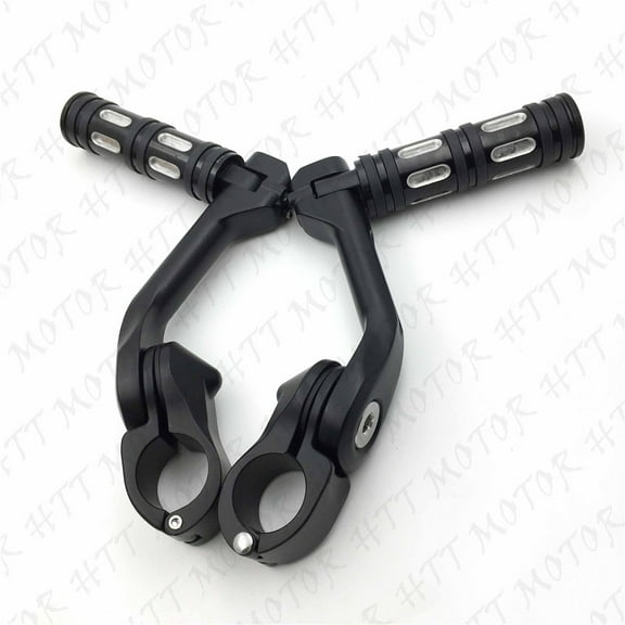 HTT-MOTOR Black 5" Long Foot Peg Kit 1.25" Engine Guard For Suzuki BOULEVARD M90 M50Z