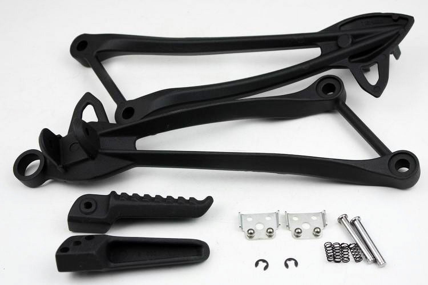 HTT-MOTOR Black Rear Passenger Foot Pegs Bracket For Kawasaki