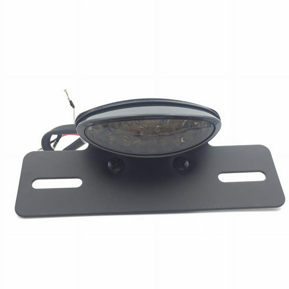 HTT-MOTOR BlackSmoke LEDIntegratedTaillightLicensePlateLightFenderEliminatorPlateMost Motorcycle Street Bike Scooter Cruiser Chopper Dirt Bike ATV off-road Harley Kawasaki Suzuki Yamaha