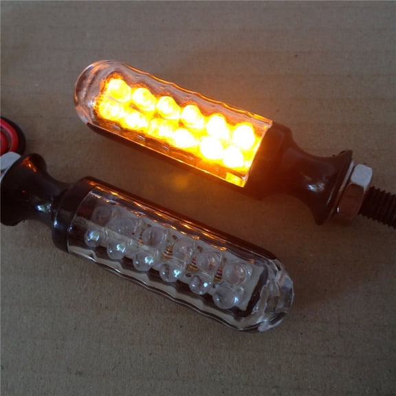 HTT-MOTOR Black Turn Signals Blinkers For Yamaha Kawasaki Shadow V Star Vtx Vn Xvs Vt S40