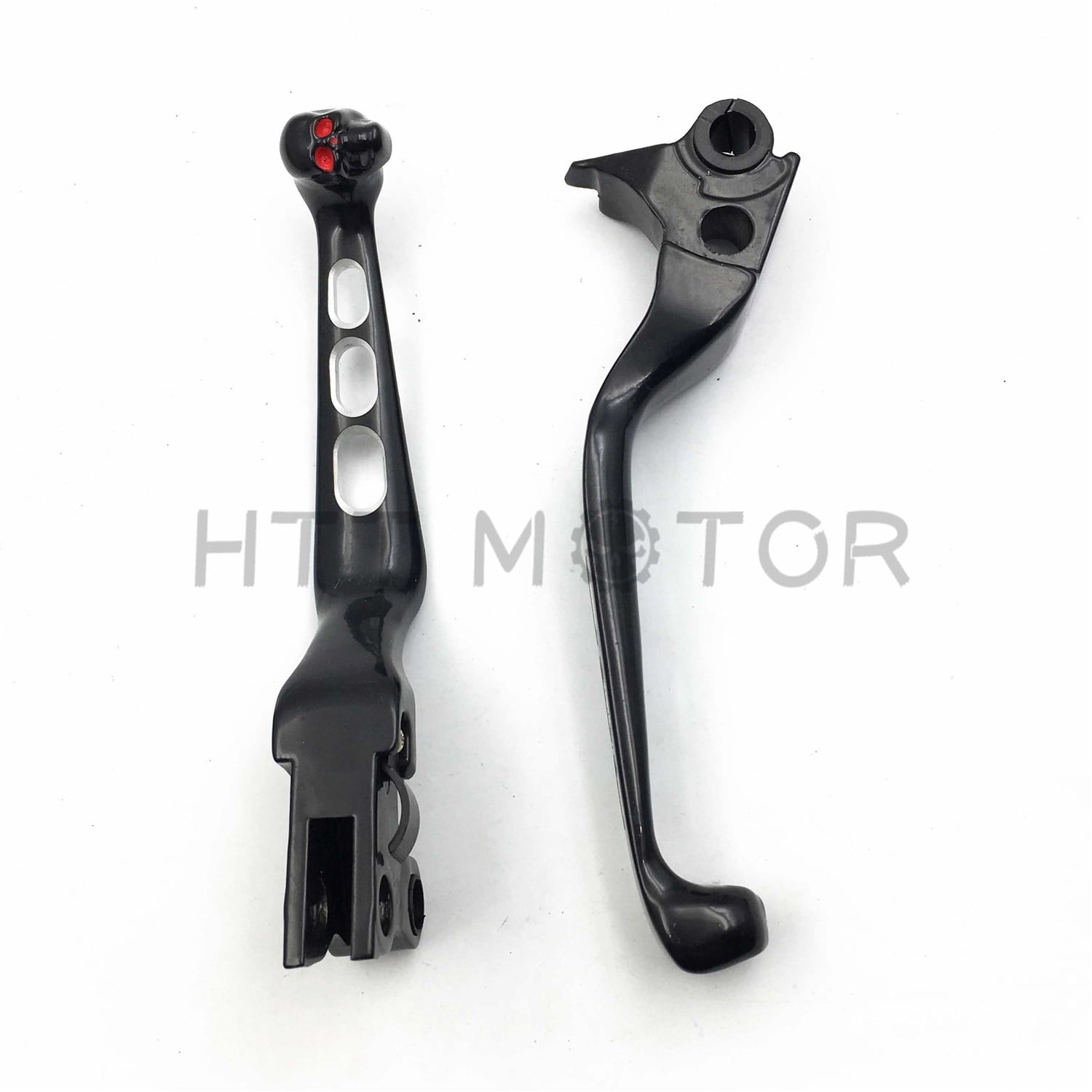 Find Chrome Clutch Brake Skull Levers For Harley Davidson FXDB Street Bob Softail In China, CN - Foto 5
