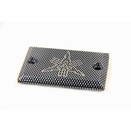 HTT-MOTOR Carbon Brake Fluid Reservoir Cap Cover "*" Engraved For Yamaha Virago 535/ Virago 700/ Virago 750/ Virago 1000/ Virago 1100