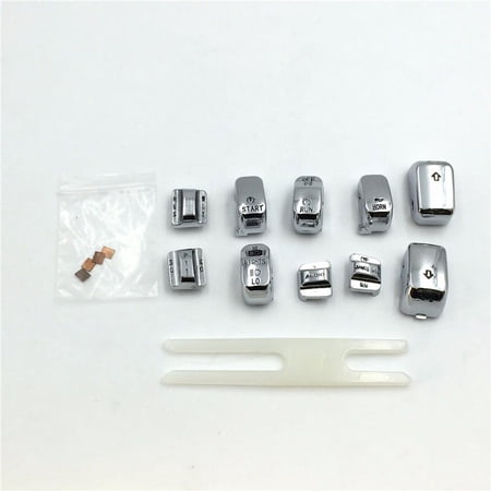 HTT-MOTOR Chrome Hand Controls Switch Housing Buttons Caps Cover For Harley Touring 1996-2013 FLHTCU/FLHTK/ FLTR/FLTRU and 2009-2013 FLHTCUTG