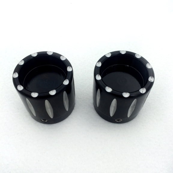HTT-MOTOR Motorcycle Black 29mm Grooved Axle Nut Cap For Universal Harley Davidson Choppers Honda Suzuki Kawasaki Yamaha