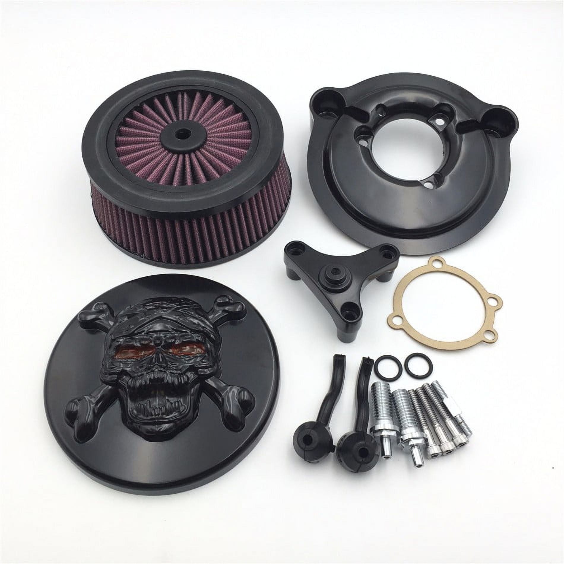 Buy Motorcycle Black Turbine Air Cleaner intake filter Fit For Harley  Sportster 1200 883 Forty Eight 91-20 Online at desertcartINDIA