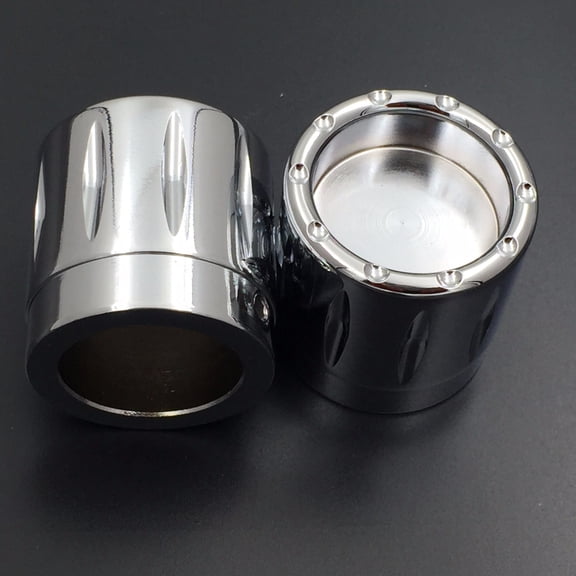 HTT-MOTOR Motorcycle Chrome 29mm Grooved Axle Nut Cap For Universal Harley Davidson Choppers Honda Suzuki Kawasaki Yamaha