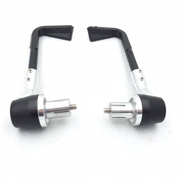 HTT-MOTOR Motorcycle Universal Black Silver CNC 7/8" (22mm) Protector Handlebar Brush Proguard System Pro Brake Clutch Lever Protect Guard For Harley Dyna Honda CBR  VFR CR  XR Yamaha FZR  YZF PW TW