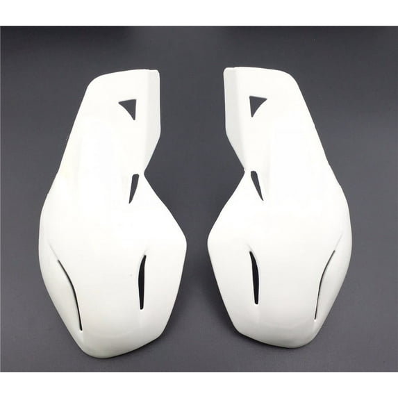 HTT-MOTOR Motorcycle White Hard Plastic Reinforced Hand Guards For Snowmobile Polaris RMK Ski-Doo Sno Pro Vector Phaser Indy Honda Yamaha Suzuki KTM ATV