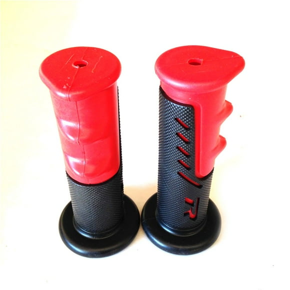 HTT-MOTOR WATERCRAFTS "R" Engraved Gel Style H Grips RED ATV QUAD YAMAHA KAWASAKI POLARIS SEADOO BOMBARDIER JET SKI HONDA FOREMAN RECON RINCON Brute Force Prairie ATV BRUIN GRIZZLY KODIAK(7/8")