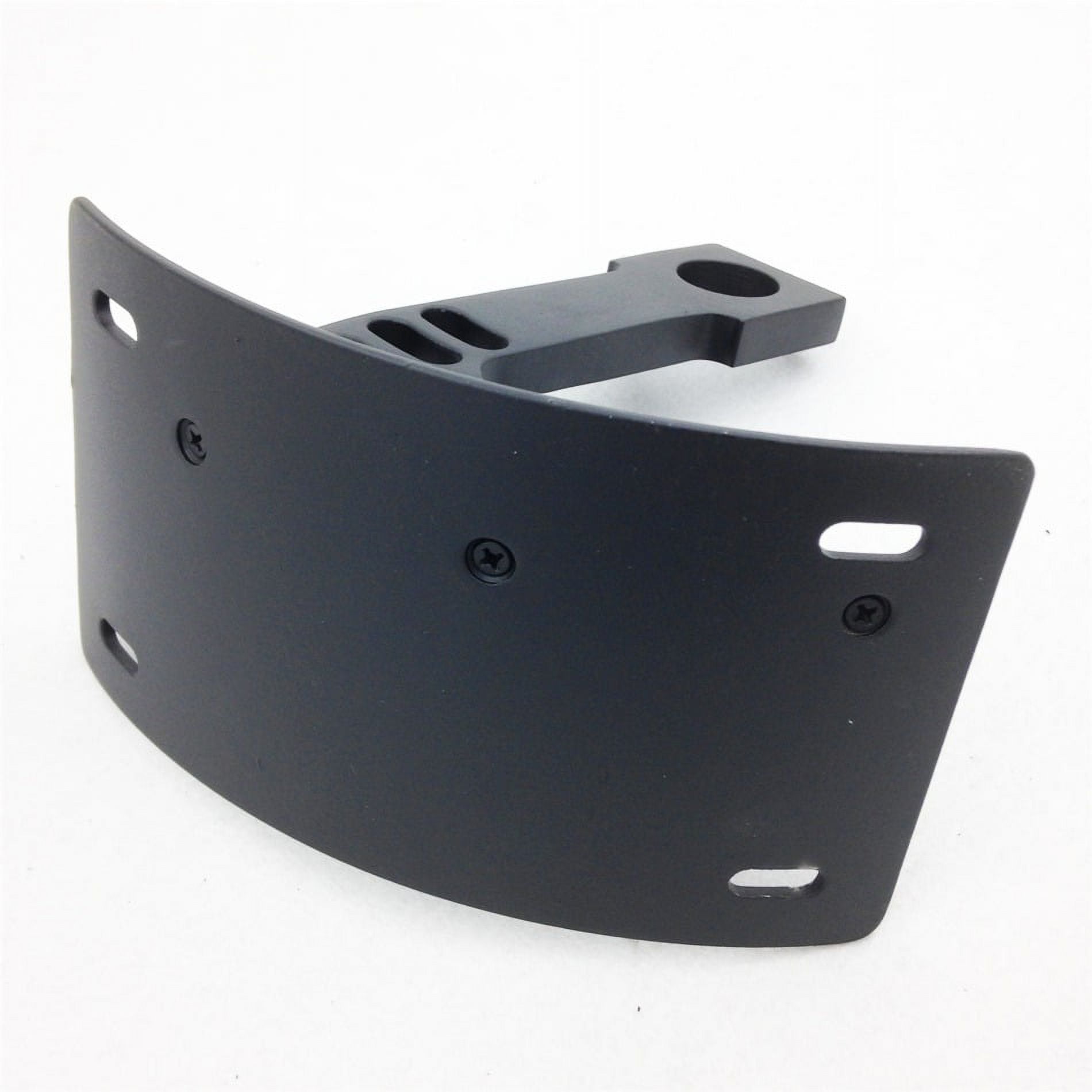 HTT Motorcycle Black Vertical Curved Mount License Plate Bracket Tag Holder  For Kawasaki 1998-2005 ZX-R6/ 2003-2014 ZX-6R RR(636)/ 1998-2005 ZX-7/  1996-2003 ZX-7R 