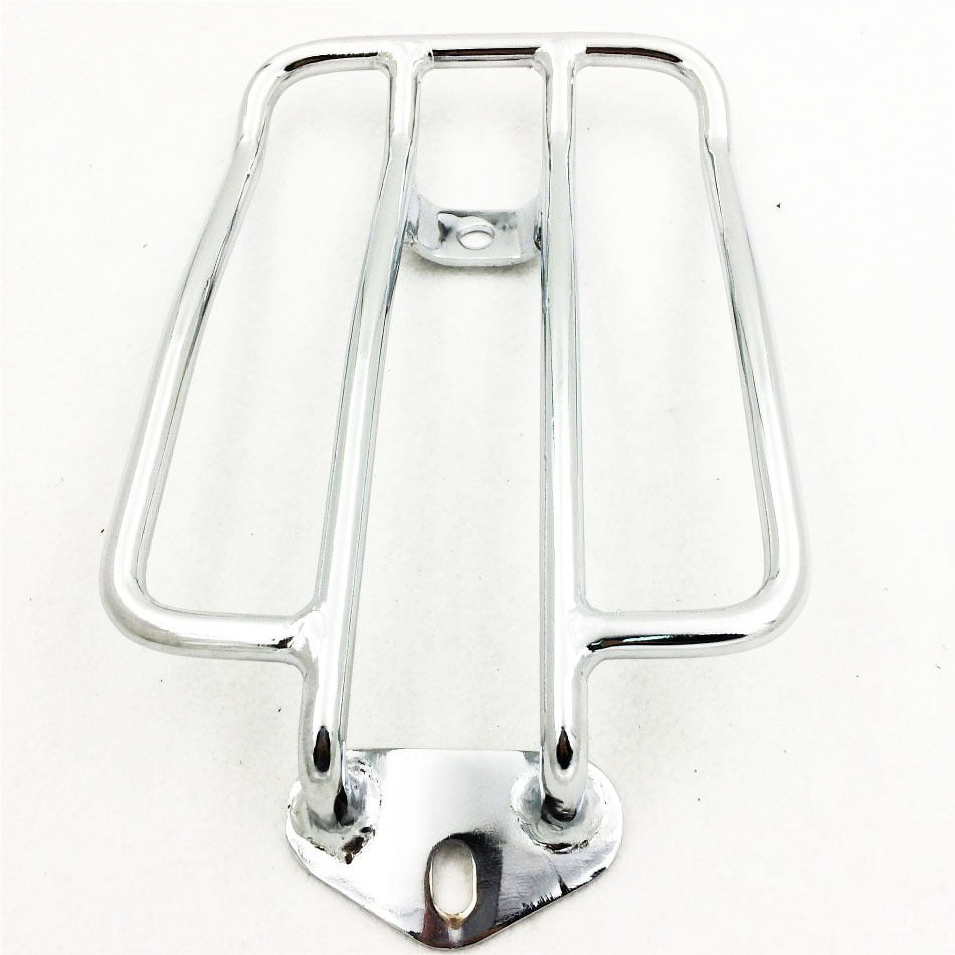 HTT Motorcycle Chrome Solo Seat Luggage Rack For Harley