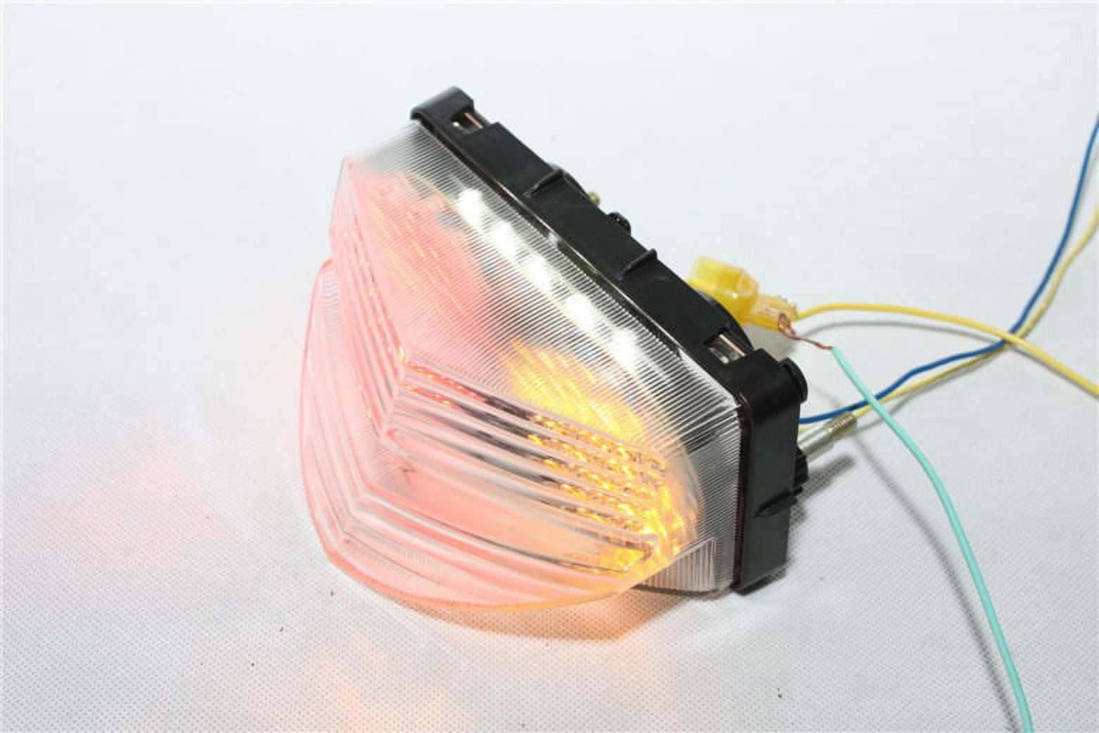 HTT Motorcycle Clear Led Tail Brake Light Turn Signals For 2001