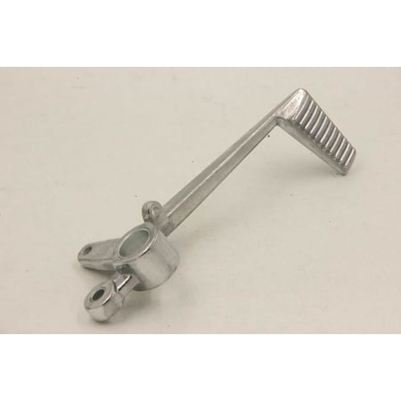HTT Motorcycle Silver High Tensile Strength Aluminum Unfoldable Rear Brake Pedal Foot Lever For Honda CBR 1000RR 2004-2007