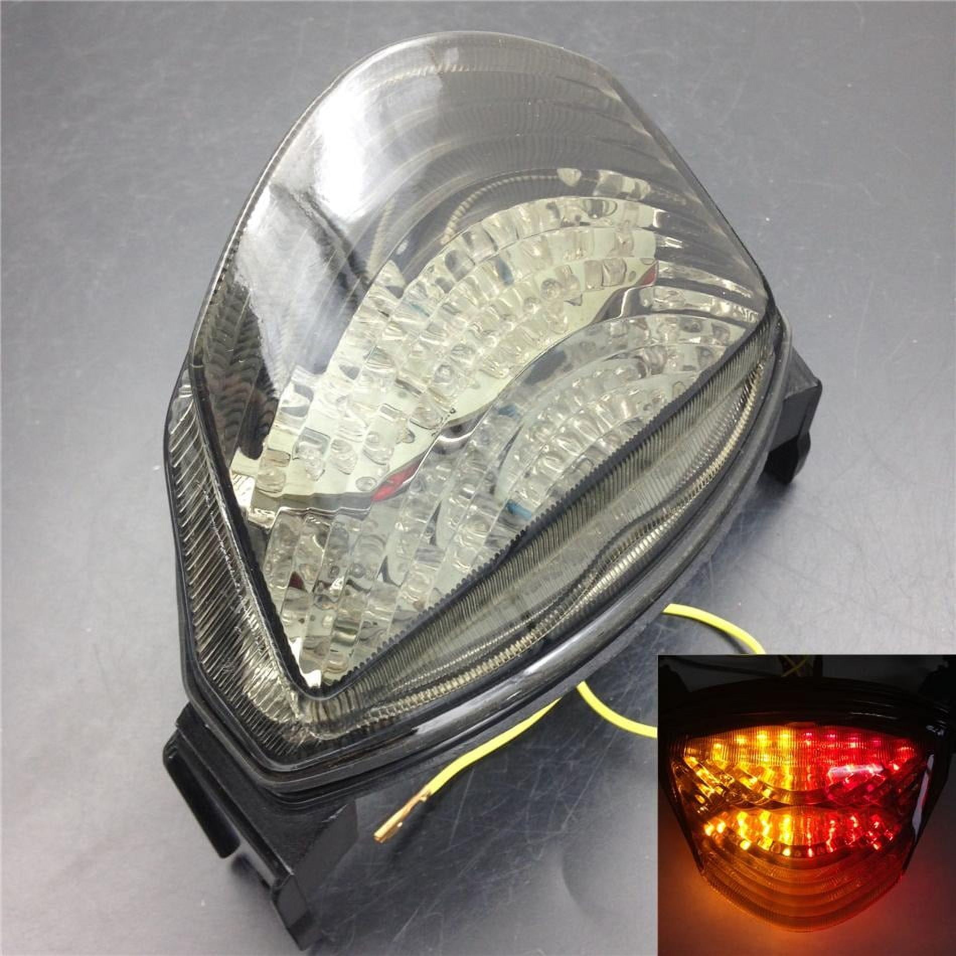 HTT Motorcycle Smoke Lens Led Tail Light Brake Light Turn Signal For 20052006 Suzuki GSXR 1000