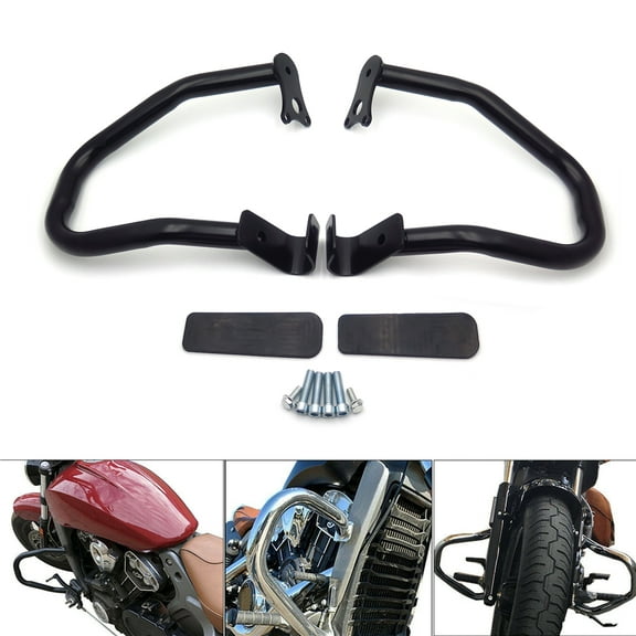 HTTMT- New Compatible WithIndian Scout 2015-2018 Reliable Engine Guard Highway Crash Bar Kit FS