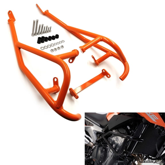 HTTMT- Replacement of Orange Bumper Crash Bars Protector Engine Guard Compatible With US-KT-M Duke 790 2018 2019 Crash Frame