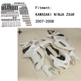 thumbnail image 1 of HTTMT Replacement of Unpainted ABS Body work Fairing Kit w/ screw For KAWASAKI NINJA ZX6R 2007-2008, 1 of 1