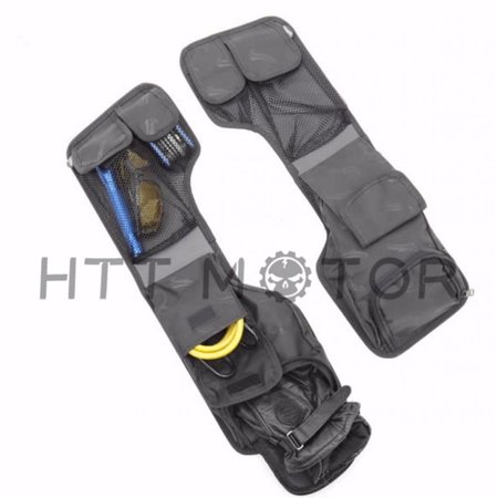 HTTMT- Saddlebag Lid & Tour Pak Pack Organizer Set Harley Touring 93-13 Black