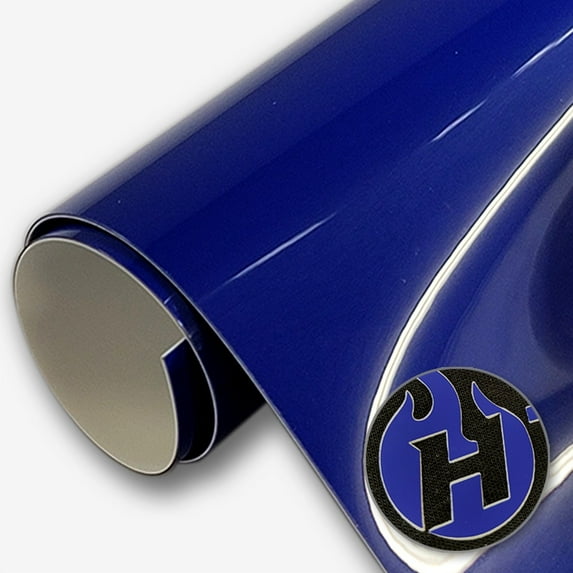 HTV4U BoldFlex Heat Transfer Vinyl (Royal Blue with White, 20" x 5 Yards) - 700 Micron Thick Bold Dimension with Flair to Craft, Heat Press, Transfer, Iron on Vinyl for Shirts and Garments