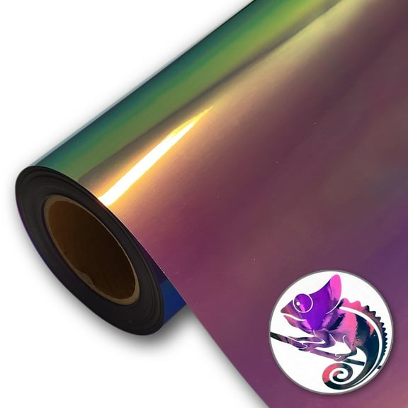 HTV4U Chameleon Gradient Heat Transfer Vinyl Chamleon Violet, 20" x 1 Yard - Dynamic Gleaming Shifting Colors to Craft, Heat Press, Transfer, Iron on Vinyl for Custom Shirts and Garments