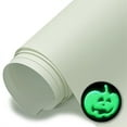 HTV4U Glow in The Dark Puff Heat Transfer Vinyl Light Lime, 20" x 10