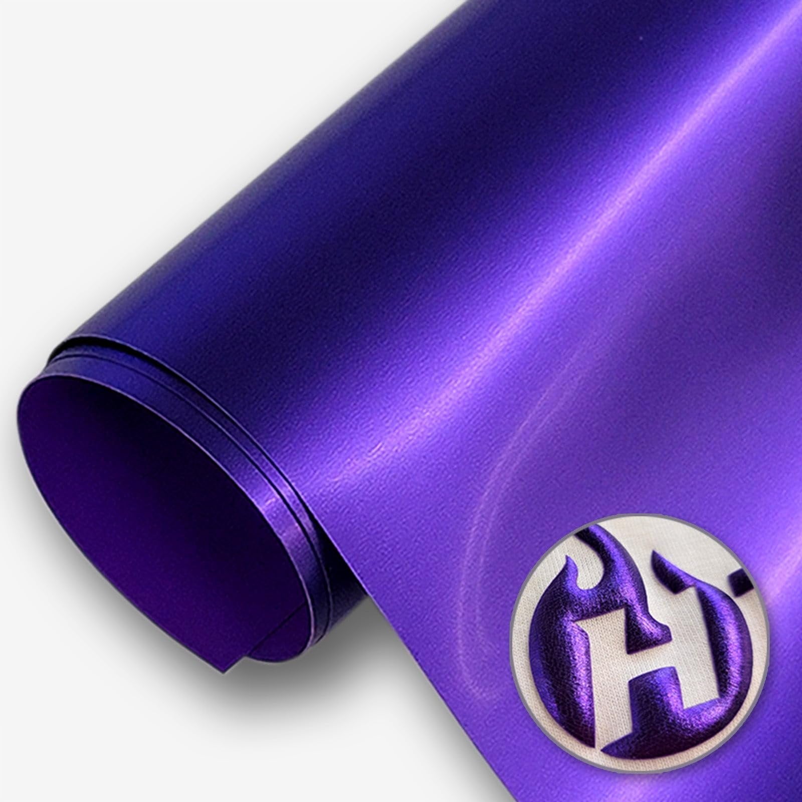 HTV4U Puff Heat Transfer Vinyl Foil Deep Purple, 20" x 5 Yards - DIY Craft Iron on Vinyl for Shirts, 3D Puffy Heat Press Transfer Film