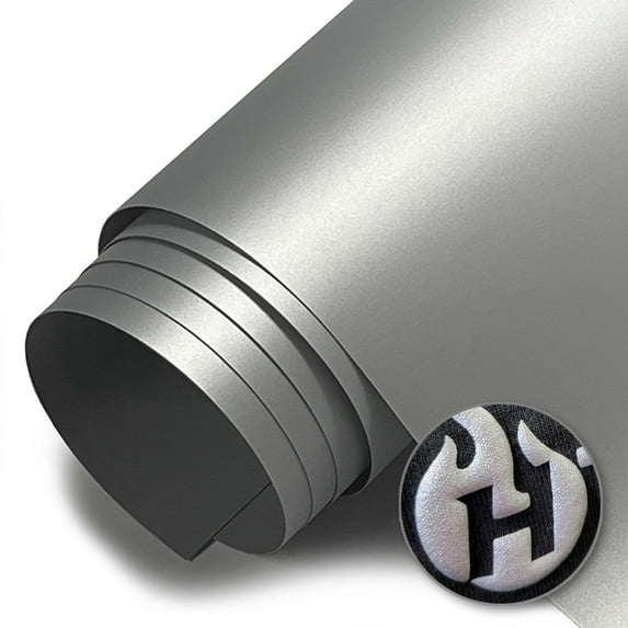 HTV4U Puff Heat Transfer Vinyl Matte Silver, 20" x 3 Yards - 3D Puffy Heat Press Transfer Film, DIY Craft Iron on Vinyl