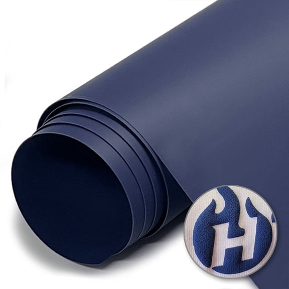 HTV4U Puff Heat Transfer Vinyl (Royal Blue, 20" x 12" Sheet) - Custom DIY Craft Iron on Vinyl for Shirts, 3D Puffy Heat Press Transfer Film