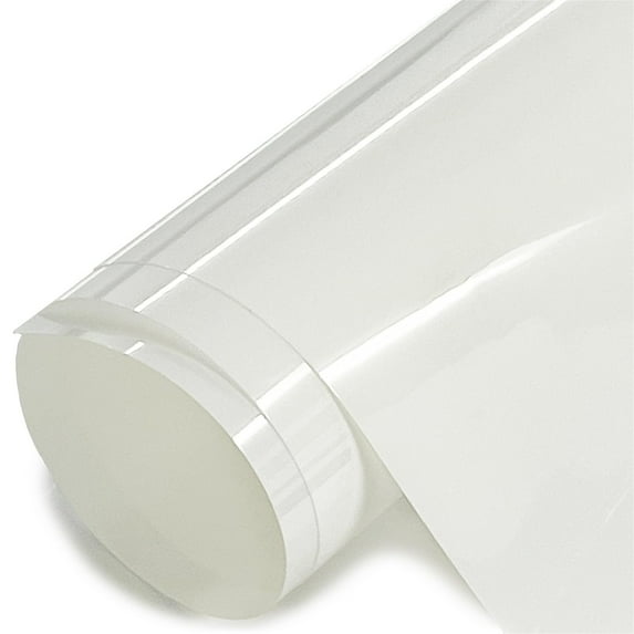 HTV4U Stretchable WeedFoil Heat Transfer Vinyl White, 20" x 1 Yard - Metalic Look Shine Smooth Soft Finish Heat Press Iron on Paper Film for T-Shirts