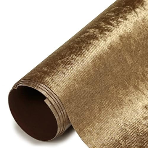 Velvet Htv HTV4U Velvet Heat Transfer Vinyl Soft Suede Smooth Feel Gold, 19.25