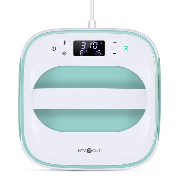 HTVRONT Bamboo Green 10" x 10" Sublimation Heat Press Machine Portable t-shirt Press Machine Iron Press for Clothes & Hat