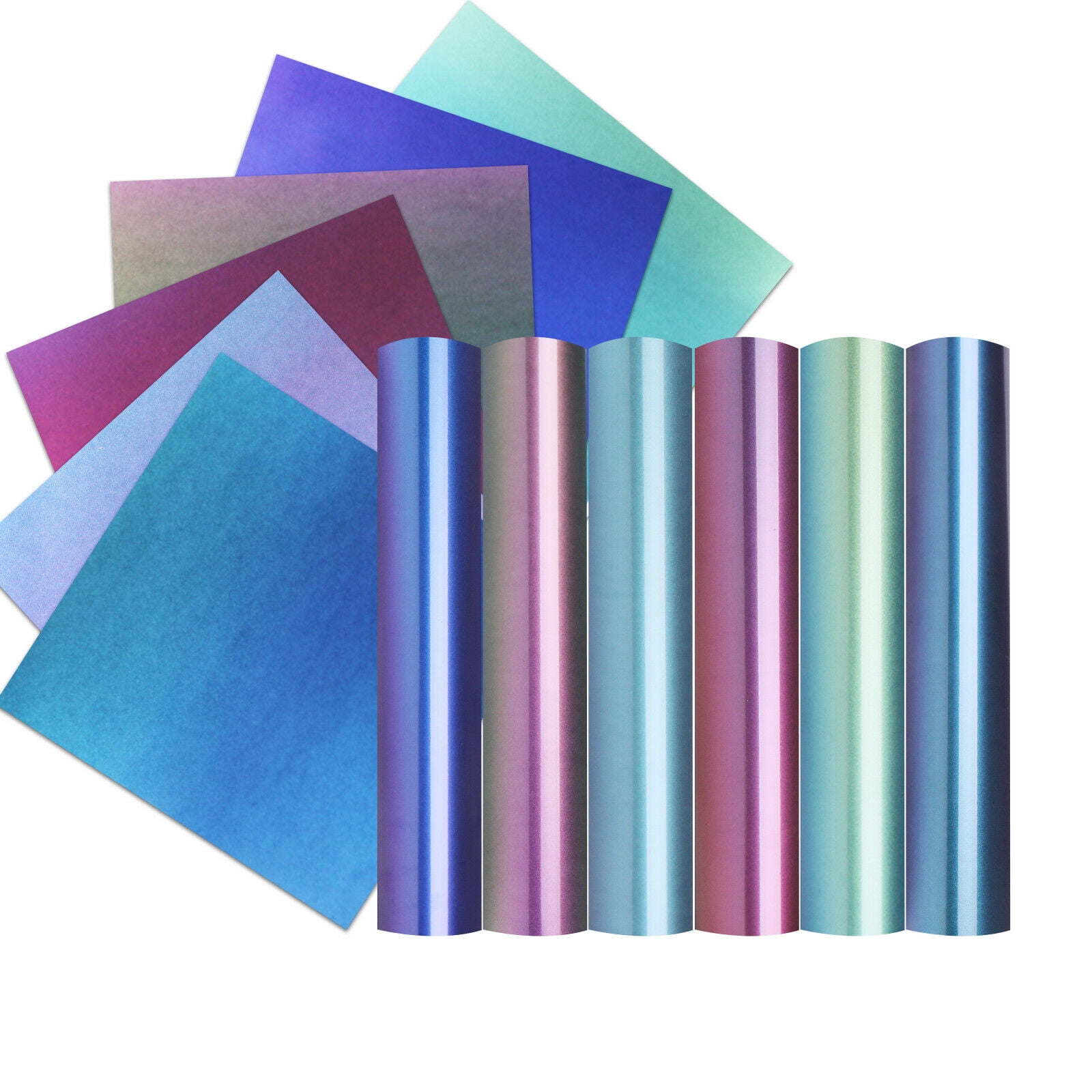 Printed HTV Ombré Blue and Bright Mint 12 x 15 Sheet
