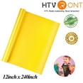 thumbnail image 1 of HTVRONT 12" x 20FT Yellow Vinyl Iron on HTV T-shirt for HTVRONT & All Cutter Machine, 1 of 10