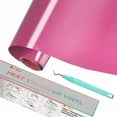 thumbnail image 1 of HTVRONT 12" x 25FT Pink HTV Vinyl Iron on Heat Transfer Vinyl for All Cutter Machine, 1 of 9