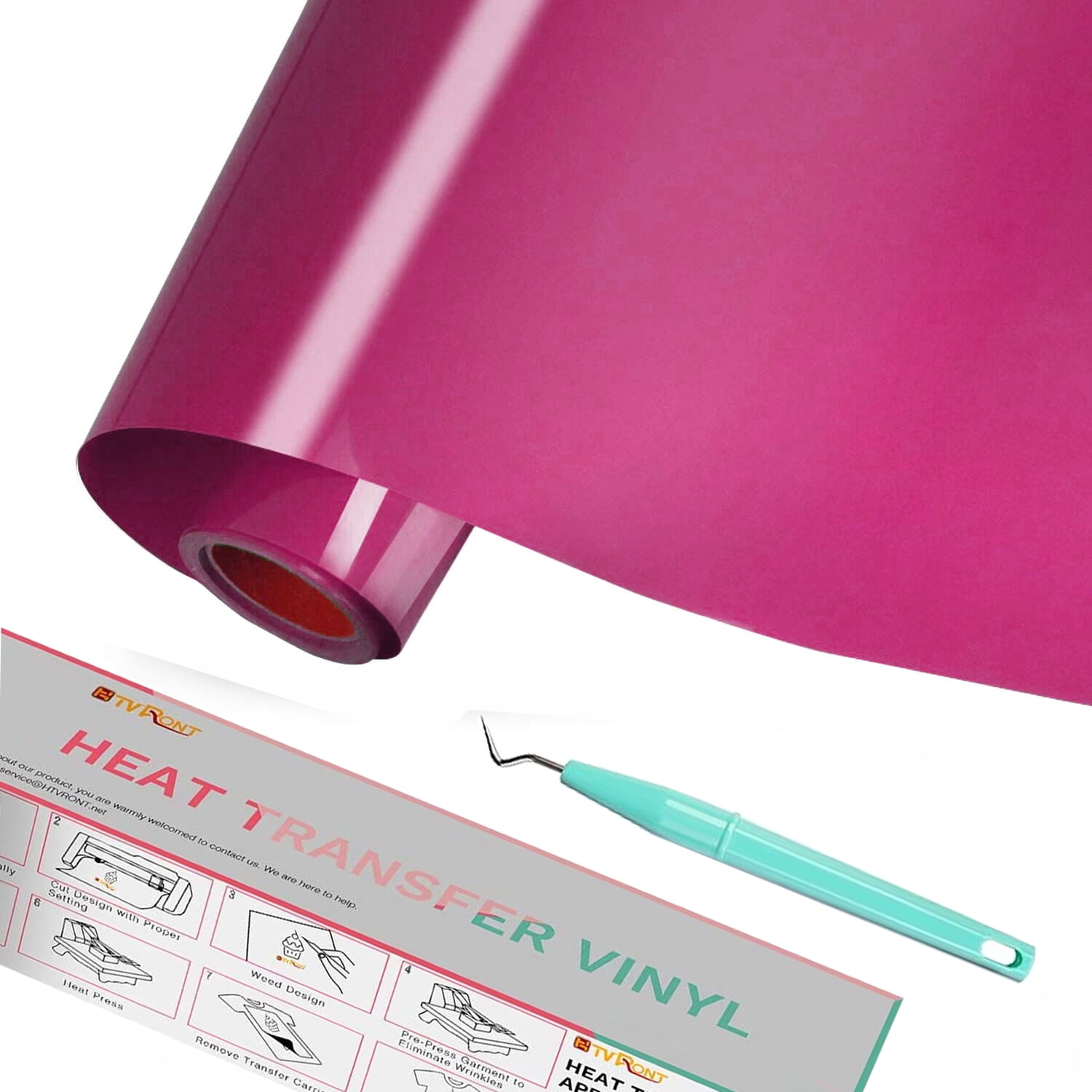 htvront-12-x-25ft-rose-red-htv-vinyl-iron-on-heat-transfer-vinyl-for