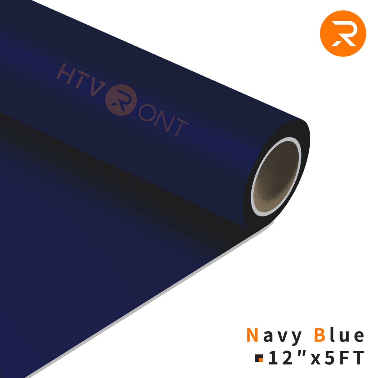 HTVRONT 12 x 5FT Heat Transfer Vinyl Navy Blue HTV Rolls for T