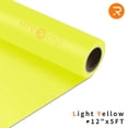 thumbnail image 1 of HTVRONT 12" x 5ft Heat Transfer Vinyl Light Yellow HTV Rolls for T-Shirts, Clothing and Textiles, Easy Transfers, 1 of 10