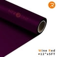 thumbnail image 1 of HTVRONT 12" x 5ft Heat Transfer Vinyl Wine Red HTV Rolls for T-Shirts, Clothing and Textiles, Easy Transfers, 1 of 9