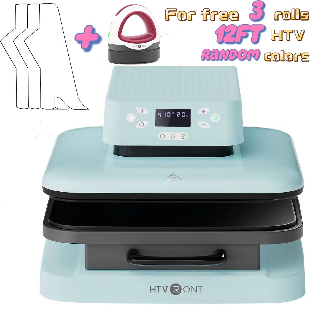 HTVRONT 15" x 15" Tshirt Auto Heat Press Machine for Transfer