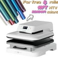"HTVRONT Auto Heat Press Machine, 15"" x 15"", 1500w, for Tshirt