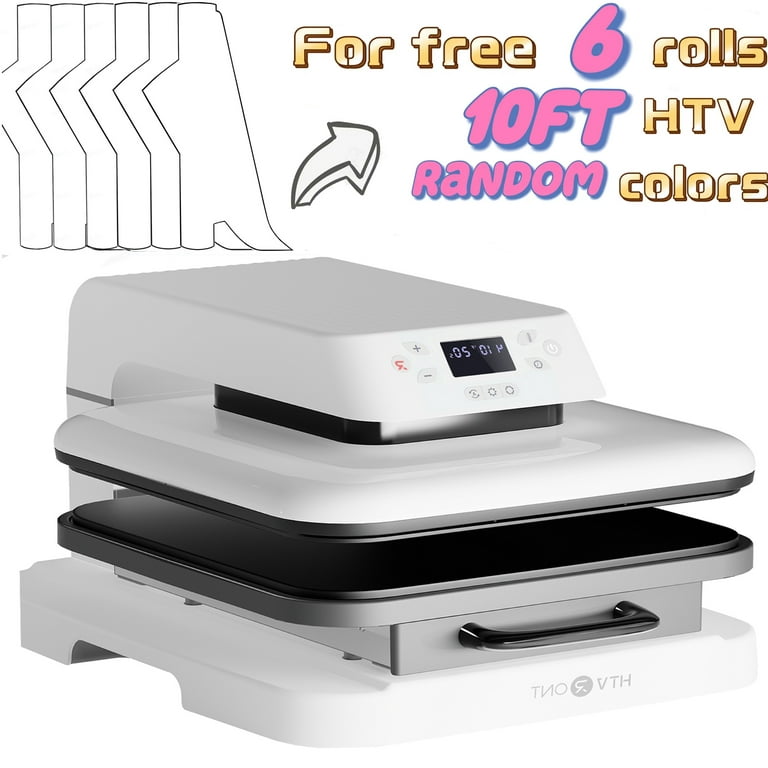 HTVRONT Auto Heat Press Machine 15x15 T-Shirt Printing Sublimation Papers  US 841538510971