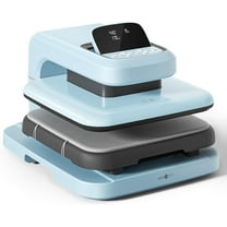 HTVRONT 15"x15" Automatic heat press Machine 2 , Professional Heat Press for Transfer Vinyl & Sublimation Project(Blue)