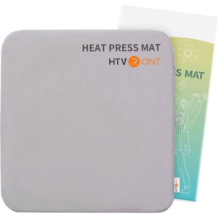 HTVRONT 15"x15" Heat Press Mat, Double Sides Applicable Heat Mat for Heat Press Machines