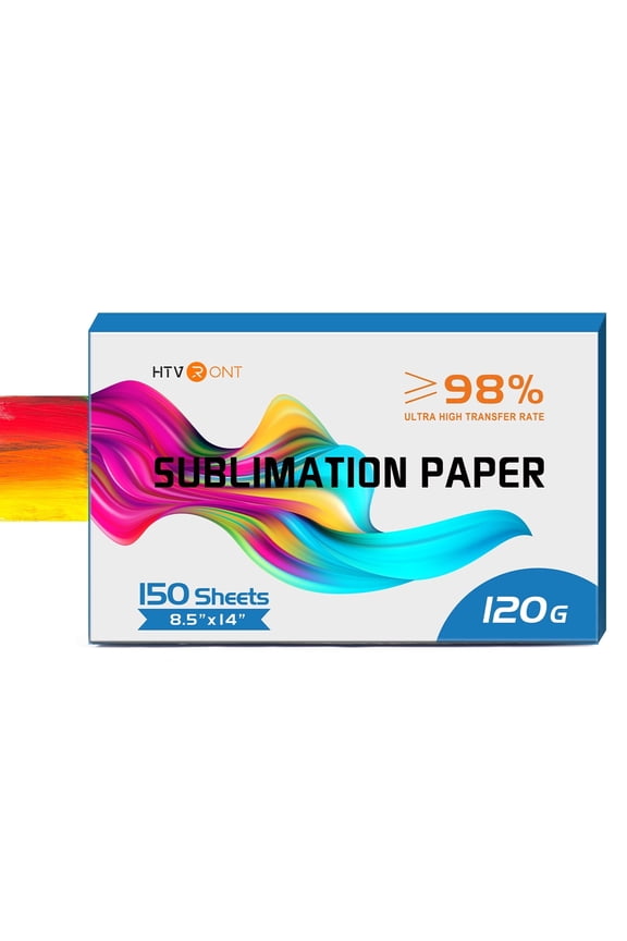 150 Sheets 120gsm Sublimation Paper 8.5"x 14" Compatible with Epson Inkjet Printer
